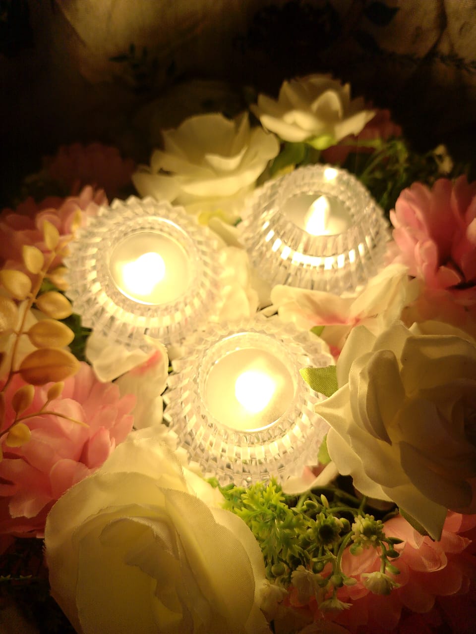 Eco-Friendly Plastic LED Diya Set